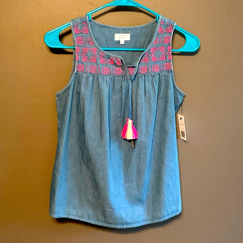 Girls denim top